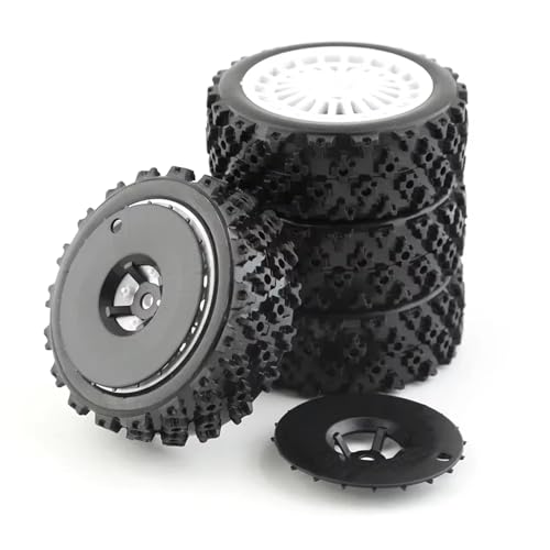 RC Teile Kompatibel Mit Tamiya XV-01 TA06 Für TT-01 Für TT-02 PTG-2 1/10 RC Für Rennwagen EParts Zubehör 72mm Gummireifen Radreifen(Black) von JYYTERD