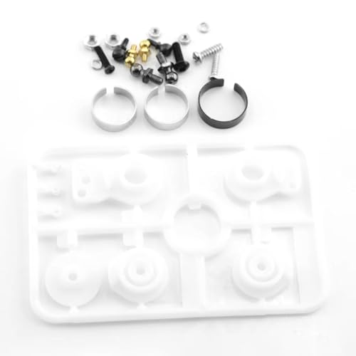 RC Teile Kompatibel Mit Tamiya XV01 XV02 Für TT02 Type-S TD2 M05 TB-03 1/10 RC Autoteile Metall High Torque Servo Saver Servoarm 51000 50473(White) von JYYTERD