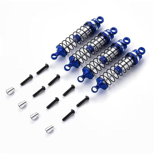 RC Teile Kompatibel Mit Traxxas Für Latrax Für Teton Für Desert Für Prerunner Für SST 1/18 RC Truck Autoteile 4 Stück Stoßdämpfer Vorne Hinten(Blue) von JYYTERD