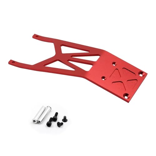 RC Teile Kompatibel Mit Traxxas Für Slash 2WD RC Für Modellauto-Ersatzzubehör, Aluminiumlegierung Vorne Für Chassis-Schutzplatten-Kit(Red) von JYYTERD
