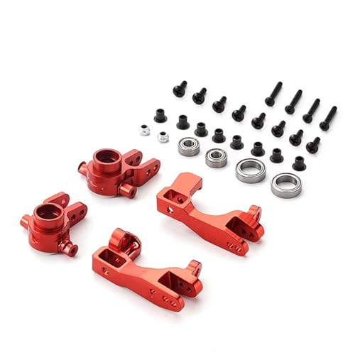 RC Teile Kompatibel Mit Traxxas Für Slash Für Rustler Für Hoss Für VXL RC-Auto-Upgrade-Teile, Metall-Lenkhebel, Drag-Link-Servo-Saver-Set(Type c Blue) von JYYTERD