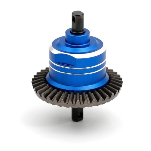 RC Teile Kompatibel Mit Traxxas Für Slash Für VXL Für Stampede Für Rustler Für Remo 1/10 RC Car Upgrade Teile 4x4 Metall Differential Stahlgetriebe(Blue,1pcs) von JYYTERD