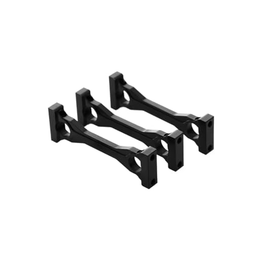 RC Upgrade Zubehör Für Tamiya Für Für Scania Für Actros Für Mann 1/14 3 Stücke Metall Mitte Für Chassis Montieren RC LKW Sattelzug Auto Kipper(Black) von hjuink