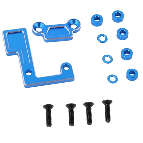 Rc Car Zubehör Kompatibel Mit Tamiya Für TT02 Für TT02B 1/10 RC Auto Zubehör 1 Set Upgrade Teile RC Auto Spindel Stabilisierung Halterung Kit Ersatz(Blue) von hjuink