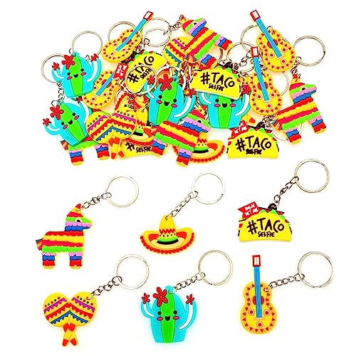 JZK 30x Mottoparty Mexikanische Fiesta Partyzubehör Dekorationen, Sombrero Hut Taco Kaktus Gitarre Maraca Esel Schlüsselanhänger, Cinco de Mayo Partygeschenke, mexikanische deko geschenke Andenken JZK 30x Mottoparty Mexikanische Fiesta Partyzubehör Dekorationen, Sombrero Hut Taco Kaktus Gitarre Maraca Esel Schlüsselanhänger, Cinco de Mayo Partygeschenke, mexikanische deko geschenke Andenken von JZK