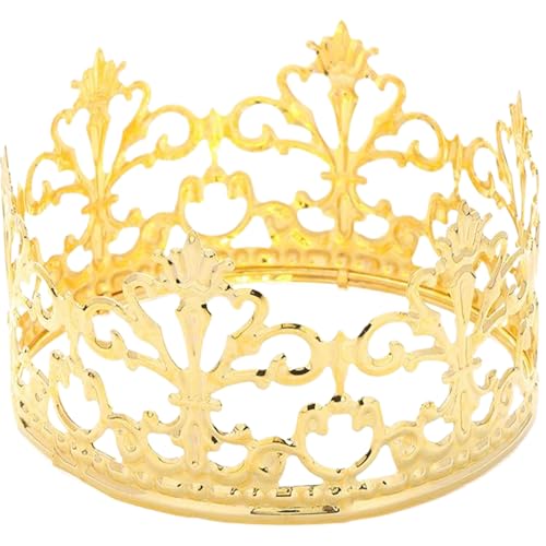 Gold Crown Cake Toper, Mini -Prinzessin und Prince Crystal Kopfstück, elegante Party -Kuchen -Dekoration für Geburtstage und Duschen Gold Crown Cake Toper, Mini -Prinzessin und Prince Crystal Kopfstück, elegante Party -Kuchen -Dekoration für Geburtstage und Duschen von JZLEJC