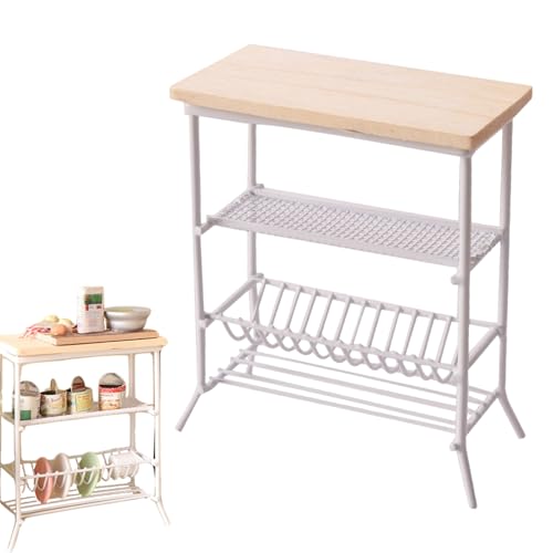 JZLEJC 1/12 Maßstabszubehör, Puppenhaus -Bücherregal 4 -Tier -Puppenregal 1/12 Skala -Zubehör Dollhouse Kitchen -Display -Rack für Aufbewahrungsminiplatten, Gewürzgläser usw. JZLEJC 1/12 Maßstabszubehör, Puppenhaus -Bücherregal 4 -Tier -Puppenregal 1/12 Skala -Zubehör Dollhouse Kitchen -Display -Rack für Aufbewahrungsminiplatten, Gewürzgläser usw. von JZLEJC