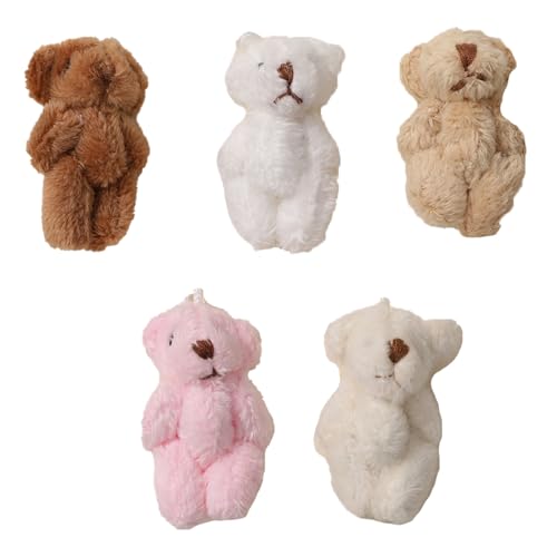 JZLEJC 5pcs Mini Bear Plüschspielzeug, winziger Bär, winziges Weichbären Puppengefüllter Tierspielzeug für Geburtstagstorte Hochzeit Dekoration Party Gunst JZLEJC 5pcs Mini Bear Plüschspielzeug, winziger Bär, winziges Weichbären Puppengefüllter Tierspielzeug für Geburtstagstorte Hochzeit Dekoration Party Gunst von JZLEJC