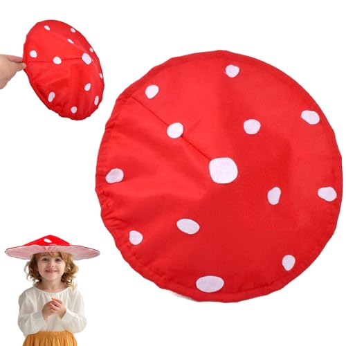 JZLEJC Pilzkostüm, Pilzhut -Cosplay für Kinder 16 '', skurriler Hut, leicht zu tragenes Feenkostüm mit elastischer Band für Cosplay -Bühnenauftritte von JZLEJC