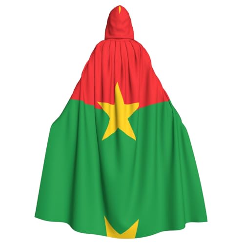 JZQZH Burkina Faso Halloween-Kostüm mit Kapuze, für Maskerade, Karneval und Mottoparty JZQZH Burkina Faso Halloween-Kostüm mit Kapuze, für Maskerade, Karneval und Mottoparty von JZQZH