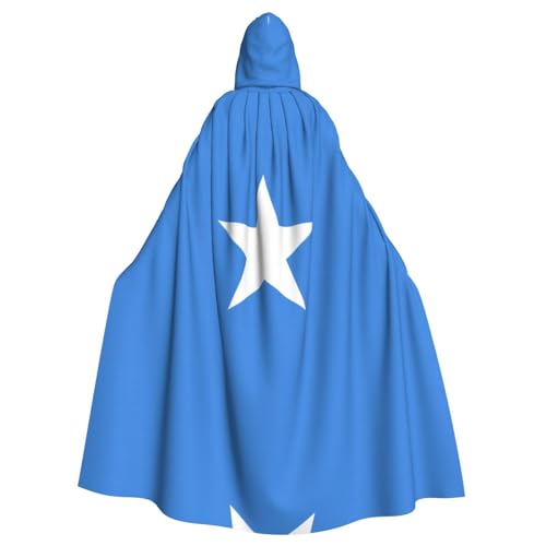 JZQZH Halloween-Kostüm mit Somali-Flagge, Zauberer-Kostüm, geeignet für Maskerade, Karneval und Mottopartys von JZQZH
