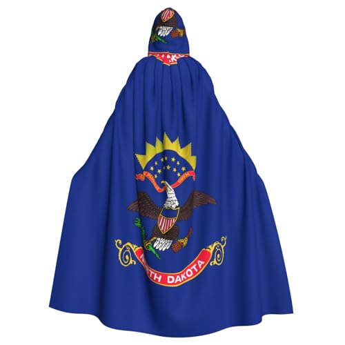 JZQZH North Dakota State Flag Halloween Kapuzenumhang Zauberer Kostüm geeignet für Maskerade Karneval und Mottoparty JZQZH North Dakota State Flag Halloween Kapuzenumhang Zauberer Kostüm geeignet für Maskerade Karneval und Mottoparty von JZQZH