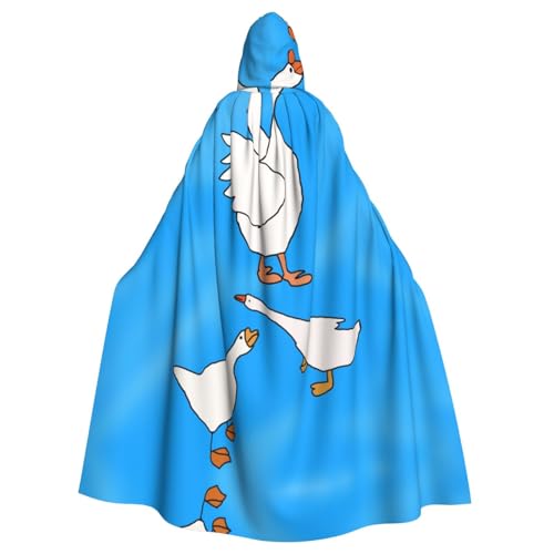 JZQZH Weißes Gänsehaus, Halloween-Kapuzenumhang, Zauberer-Kostüm, geeignet für Maskerade, Karneval und Mottoparty JZQZH Weißes Gänsehaus, Halloween-Kapuzenumhang, Zauberer-Kostüm, geeignet für Maskerade, Karneval und Mottoparty von JZQZH