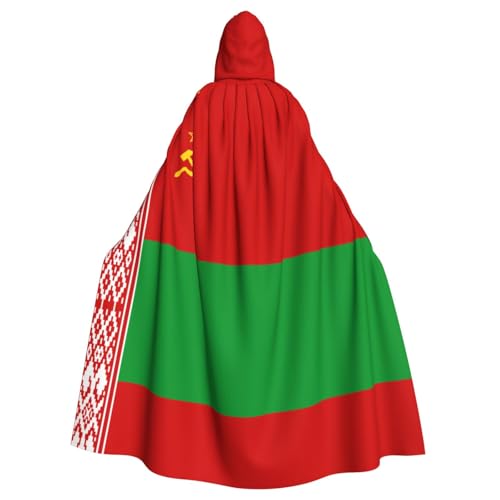 JZQZH Weißrusslandflagge Halloween-Kostüm mit Kapuze, Zauberer-Kostüm, geeignet für Maskerade, Karneval und Mottoparty JZQZH Weißrusslandflagge Halloween-Kostüm mit Kapuze, Zauberer-Kostüm, geeignet für Maskerade, Karneval und Mottoparty von JZQZH
