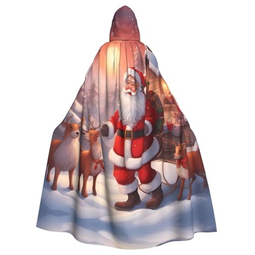 JZQZH Winter-Weihnachtsmann-Kostüm, Halloween, Kapuzenumhang, Zauberer-Kostüm, geeignet für Maskerade, Karneval und Mottoparty JZQZH Winter-Weihnachtsmann-Kostüm, Halloween, Kapuzenumhang, Zauberer-Kostüm, geeignet für Maskerade, Karneval und Mottoparty von JZQZH