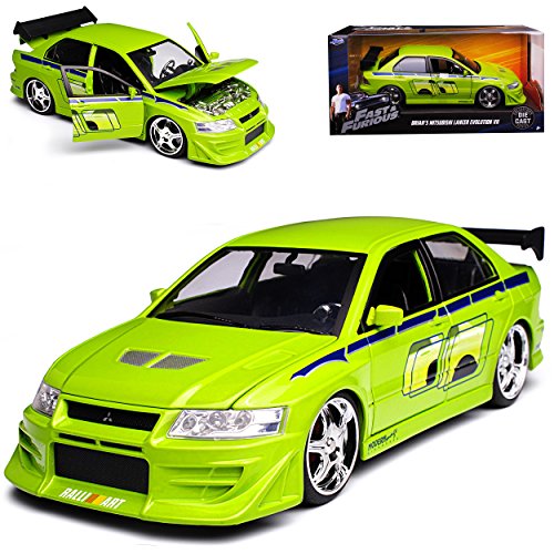 Mitsubishi Lancer Evo Evolution VII Brian O´Connor Paul Walker The Fast and The Furious 1/24 Jada Modell Auto von Ja-da