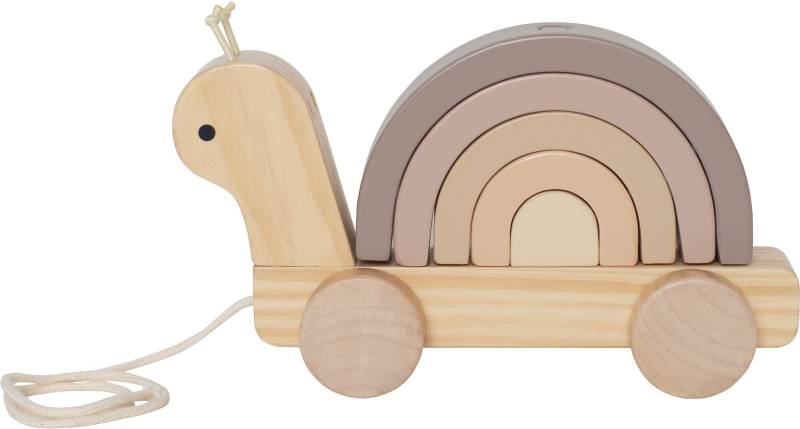 Jabadabado Nachziehspielzeug Schnecke mit Regenbogen von Jabadabado