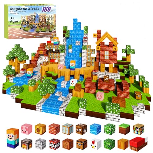 Magnetische Bausteine Bauspielzeug 168pcs, 2.5CM/Stück Bauen Magnetbausteine für Kinder Montessori Kreative Spielzeug ab 4 5 6 7 Jahre Junge und Mädchen Magnetic Blocks Geschenke Magnetische Bausteine Bauspielzeug 168pcs, 2.5CM/Stück Bauen Magnetbausteine für Kinder Montessori Kreative Spielzeug ab 4 5 6 7 Jahre Junge und Mädchen Magnetic Blocks Geschenke von JaMalign