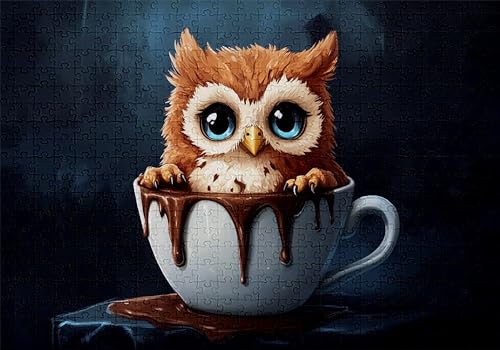 Puzzle 1000 Teile Eule Puzzle Erwachsene Anspruchsvol Impossible Rätsel Tasse 75x50cm Diy Kit Classic Holz jigsaw für Erwachsene und Kinder ab 14 Jahren,Verfügbar Als Geschenke für Frauen Männer C-406 Puzzle 1000 Teile Eule Puzzle Erwachsene Anspruchsvol Impossible Rätsel Tasse 75x50cm Diy Kit Classic Holz jigsaw für Erwachsene und Kinder ab 14 Jahren,Verfügbar Als Geschenke für Frauen Männer C-406 von Jaalinng