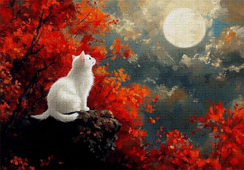 Puzzle 1000 Teile Katze Puzzle Erwachsene Anspruchsvol Impossible Rätsel Mond 75x50cm Diy Kit Classic Holz jigsaw für Erwachsene und Kinder ab 14 Jahren,Verfügbar Als Geschenke für Frauen Männer C-581 Puzzle 1000 Teile Katze Puzzle Erwachsene Anspruchsvol Impossible Rätsel Mond 75x50cm Diy Kit Classic Holz jigsaw für Erwachsene und Kinder ab 14 Jahren,Verfügbar Als Geschenke für Frauen Männer C-581 von Jaalinng