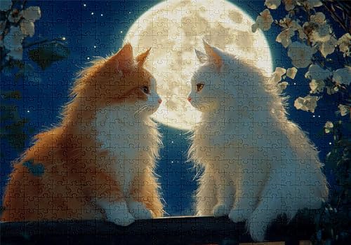 Puzzle 1000 Teile Katze Puzzle Erwachsene Anspruchsvol Impossible Rätsel Mond 75x50cm Diy Kit Classic Holz jigsaw für Erwachsene und Kinder ab 14 Jahren,Verfügbar Als Geschenke für Frauen Männer C-861 Puzzle 1000 Teile Katze Puzzle Erwachsene Anspruchsvol Impossible Rätsel Mond 75x50cm Diy Kit Classic Holz jigsaw für Erwachsene und Kinder ab 14 Jahren,Verfügbar Als Geschenke für Frauen Männer C-861 von Jaalinng