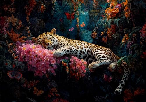 Puzzle 1000 Teile Leopard Puzzle Erwachsene Anspruchsvol Impossible Rätsel Schmetterling 75x50cm DIY Classic Holz Jigsaw für Erwachsene und Kinder ab 14 Jahren, Auch Geschenke für Frauen Männer C-198 Puzzle 1000 Teile Leopard Puzzle Erwachsene Anspruchsvol Impossible Rätsel Schmetterling 75x50cm DIY Classic Holz Jigsaw für Erwachsene und Kinder ab 14 Jahren, Auch Geschenke für Frauen Männer C-198 von Jaalinng