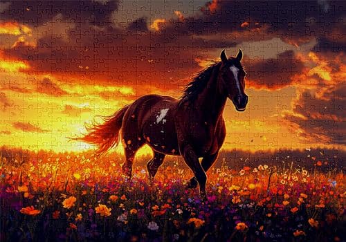 Puzzle 1000 Teile Pferd Puzzle Erwachsene Anspruchsvol Impossible Rätsel Sonnenuntergang 75x50cm DIY Classic Holz Jigsaw für Erwachsene und Kinder ab 14 Jahren, Auch Geschenke für Frauen Männer C-903 Puzzle 1000 Teile Pferd Puzzle Erwachsene Anspruchsvol Impossible Rätsel Sonnenuntergang 75x50cm DIY Classic Holz Jigsaw für Erwachsene und Kinder ab 14 Jahren, Auch Geschenke für Frauen Männer C-903 von Jaalinng