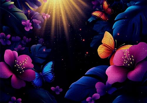 Puzzle 1000 Teile Schmetterling Puzzle Erwachsene Anspruchsvol Impossible Rätsel Blumen 75x50cm DIY Classic Holz Jigsaw für Erwachsene und Kinder ab 14 Jahren, Auch Geschenke für Frauen Männer C-297 Puzzle 1000 Teile Schmetterling Puzzle Erwachsene Anspruchsvol Impossible Rätsel Blumen 75x50cm DIY Classic Holz Jigsaw für Erwachsene und Kinder ab 14 Jahren, Auch Geschenke für Frauen Männer C-297 von Jaalinng