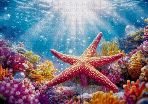Puzzle 1000 Teile Seestern Puzzle Erwachsene Anspruchsvol Impossible Rätsel Koralle 75x50cm DIY Kit Classic Holz Jigsaw für Erwachsene und Kinder ab 14 Jahren, Auch Geschenke für Frauen Männer C-323 Puzzle 1000 Teile Seestern Puzzle Erwachsene Anspruchsvol Impossible Rätsel Koralle 75x50cm DIY Kit Classic Holz Jigsaw für Erwachsene und Kinder ab 14 Jahren, Auch Geschenke für Frauen Männer C-323 von Jaalinng