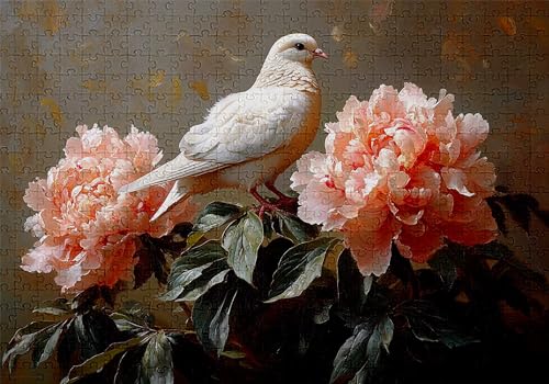 Puzzle 1000 Teile Taube Puzzle Erwachsene Anspruchsvol Impossible Rätsel Pfingstrose 75x50cm DIY Kit Classic Holz Jigsaw für Erwachsene und Kinder ab 14 Jahren, Auch Geschenke für Frauen Männer C-242 Puzzle 1000 Teile Taube Puzzle Erwachsene Anspruchsvol Impossible Rätsel Pfingstrose 75x50cm DIY Kit Classic Holz Jigsaw für Erwachsene und Kinder ab 14 Jahren, Auch Geschenke für Frauen Männer C-242 von Jaalinng
