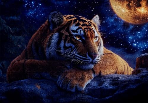 Puzzle 1000 Teile Tiger Puzzle Erwachsene Anspruchsvol Impossible Rätsel Sternenhimmel 75x50cm Diy Kit Classic Holz jigsaw für Erwachsene und Kinder ab 14 Jahren,Auch Geschenke für Frauen Männer C-203 Puzzle 1000 Teile Tiger Puzzle Erwachsene Anspruchsvol Impossible Rätsel Sternenhimmel 75x50cm Diy Kit Classic Holz jigsaw für Erwachsene und Kinder ab 14 Jahren,Auch Geschenke für Frauen Männer C-203 von Jaalinng