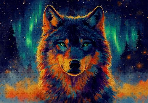 Puzzle 1000 Teile Wolf Puzzle Erwachsene Anspruchsvol Impossible Rätsel Aurora 75x50cm DIY Classic Holz Jigsaw für Erwachsene und Kinder ab 14 Jahren, Verfügbar Als Geschenke für Frauen Männer C-385 Puzzle 1000 Teile Wolf Puzzle Erwachsene Anspruchsvol Impossible Rätsel Aurora 75x50cm DIY Classic Holz Jigsaw für Erwachsene und Kinder ab 14 Jahren, Verfügbar Als Geschenke für Frauen Männer C-385 von Jaalinng