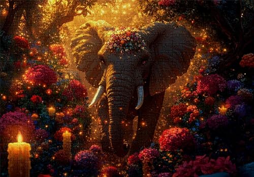 Puzzle 1500 Teile Elefant Puzzle Erwachsene Anspruchsvol Impossible Rätsel Blumen 87x57cm Diy Kit Classic Holz jigsaw für Erwachsene und Kinder ab 14 Jahren, Auch Als Geschenke für Frauen Männer C-481 Puzzle 1500 Teile Elefant Puzzle Erwachsene Anspruchsvol Impossible Rätsel Blumen 87x57cm Diy Kit Classic Holz jigsaw für Erwachsene und Kinder ab 14 Jahren, Auch Als Geschenke für Frauen Männer C-481 von Jaalinng