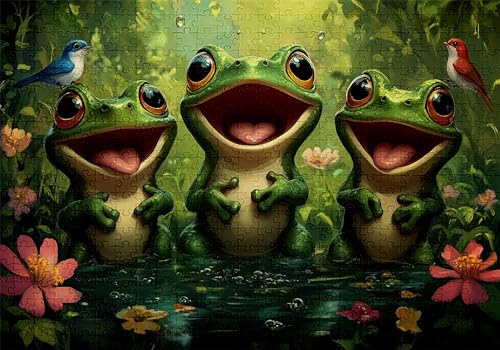 Puzzle 1500 Teile Frosch Puzzle Erwachsene Anspruchsvol Impossible Rätsel Vogel 87x57cm DIY Classic Holz Jigsaw für Erwachsene und Kinder ab 14 Jahren, Verfügbar Als Geschenke für Frauen Männer C-740 Puzzle 1500 Teile Frosch Puzzle Erwachsene Anspruchsvol Impossible Rätsel Vogel 87x57cm DIY Classic Holz Jigsaw für Erwachsene und Kinder ab 14 Jahren, Verfügbar Als Geschenke für Frauen Männer C-740 von Jaalinng