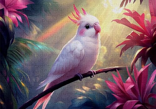 Puzzle 1500 Teile Papagei Puzzle Erwachsene Anspruchsvol Impossible Rätsel Baum 87x57cm DIY Classic Holz Jigsaw für Erwachsene und Kinder ab 14 Jahren, Verfügbar Als Geschenke für Frauen Männer C-182 von Jaalinng