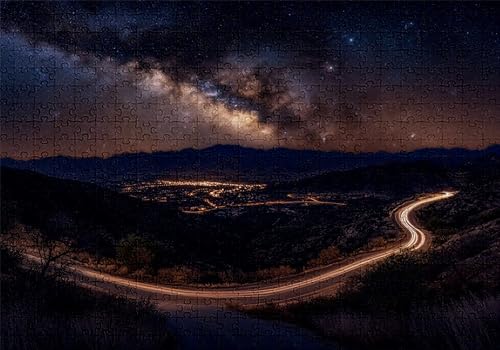 Puzzle 1500 Teile Stadt Puzzle Erwachsene Anspruchsvol Impossible Rätsel Landschaft 87x57cm DIY Kit Classic Holz Jigsaw für Erwachsene und Kinder ab 14 Jahren, Auch Geschenke für Frauen Männer C-710 von Jaalinng