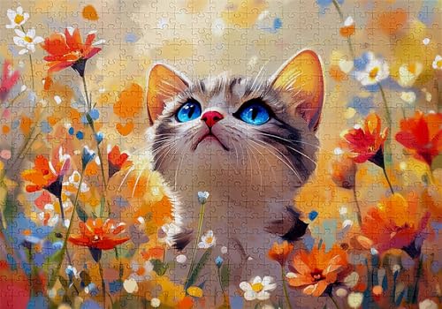 Puzzle 200 Teile Katze Puzzle Erwachsene Anspruchsvol Impossible Rätsel Blumen 35x25cm DIY Classic Holz Jigsaw für Erwachsene und Kinder ab 14 Jahren, Verfügbar Als Geschenke für Frauen Männer C-994 Puzzle 200 Teile Katze Puzzle Erwachsene Anspruchsvol Impossible Rätsel Blumen 35x25cm DIY Classic Holz Jigsaw für Erwachsene und Kinder ab 14 Jahren, Verfügbar Als Geschenke für Frauen Männer C-994 von Jaalinng