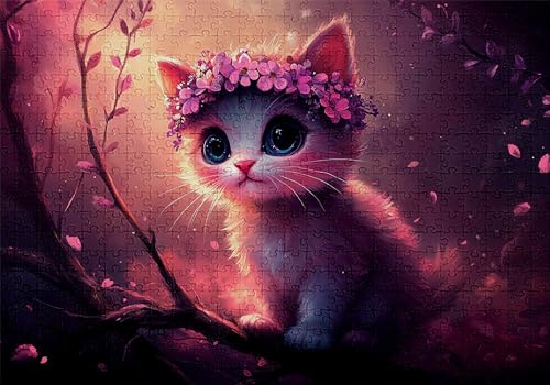 Puzzle 200 Teile Katze Puzzle Erwachsene Anspruchsvol Impossible Rätsel Kranz 35x25cm Diy Kit Classic Holz jigsaw für Erwachsene und Kinder ab 14 Jahren,Verfügbar Als Geschenke für Frauen Männer C-685 Puzzle 200 Teile Katze Puzzle Erwachsene Anspruchsvol Impossible Rätsel Kranz 35x25cm Diy Kit Classic Holz jigsaw für Erwachsene und Kinder ab 14 Jahren,Verfügbar Als Geschenke für Frauen Männer C-685 von Jaalinng