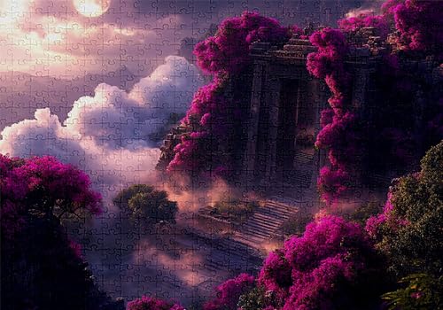 Puzzle 200 Teile Landschaft Puzzle Erwachsene Anspruchsvol Impossible Rätsel Traum 35x25cm DIY Kit Classic Holz Jigsaw für Erwachsene und Kinder ab 14 Jahren, Auch Geschenke für Frauen Männer C-837 von Jaalinng