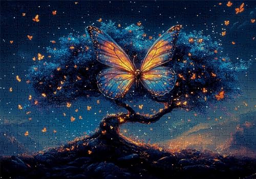 Puzzle 200 Teile Schmetterling Puzzle Erwachsene Anspruchsvol Impossible Rätsel Baum 35x25cm DIY Kit Classic Holz Jigsaw für Erwachsene und Kinder ab 14 Jahren, Auch Geschenke für Frauen Männer C-641 Puzzle 200 Teile Schmetterling Puzzle Erwachsene Anspruchsvol Impossible Rätsel Baum 35x25cm DIY Kit Classic Holz Jigsaw für Erwachsene und Kinder ab 14 Jahren, Auch Geschenke für Frauen Männer C-641 von Jaalinng