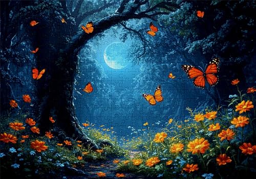 Puzzle 200 Teile Schmetterling Puzzle Erwachsene Anspruchsvol Impossible Rätsel Wald 35x25cm DIY Kit Classic Holz Jigsaw für Erwachsene und Kinder ab 14 Jahren, Auch Geschenke für Frauen Männer C-570 Puzzle 200 Teile Schmetterling Puzzle Erwachsene Anspruchsvol Impossible Rätsel Wald 35x25cm DIY Kit Classic Holz Jigsaw für Erwachsene und Kinder ab 14 Jahren, Auch Geschenke für Frauen Männer C-570 von Jaalinng