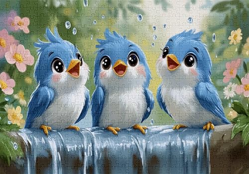 Puzzle 200 Teile Vogel Puzzle Erwachsene Anspruchsvol Impossible Rätsel Blumen 35x25cm DIY Classic Holz Jigsaw für Erwachsene und Kinder ab 14 Jahren, Verfügbar Als Geschenke für Frauen Männer C-931 von Jaalinng