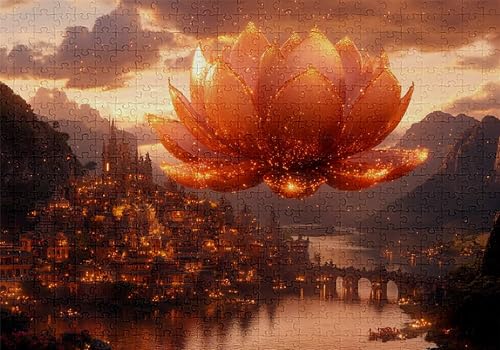 Puzzle 2000 Teile Stadt Puzzle Erwachsene Anspruchsvol Impossible Rätsel Blumen 100x70cm Diy Classic Holz jigsaw für Erwachsene und Kinder ab 14 Jahren, Verfügbar Als Geschenke für Frauen Männer C-454 von Jaalinng