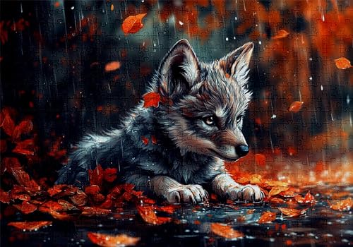 Puzzle 2000 Teile Tier Puzzle Erwachsene Anspruchsvol Impossible Rätsel Hund 100x70cm Diy Kit Classic Holz jigsaw für Erwachsene und Kinder ab 14 Jahren,Verfügbar Als Geschenke für Frauen Männer C-674 von Jaalinng