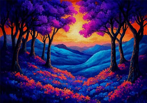 Puzzle 2000 Teile Wald Puzzle Erwachsene Anspruchsvol Impossible Rätsel Berg 100x70cm Diy Kit Classic Holz jigsaw für Erwachsene und Kinder ab 14 Jahren,Verfügbar Als Geschenke für Frauen Männer C-218 von Jaalinng