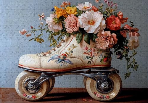 Puzzle 300 Teile Blumen Puzzle Erwachsene Anspruchsvol Impossible Rätsel Rollschuhe 40x28cm DIY Kit Classic Holz Jigsaw für Erwachsene und Kinder ab 14 Jahren, Auch Geschenke für Frauen Männer C-808 Puzzle 300 Teile Blumen Puzzle Erwachsene Anspruchsvol Impossible Rätsel Rollschuhe 40x28cm DIY Kit Classic Holz Jigsaw für Erwachsene und Kinder ab 14 Jahren, Auch Geschenke für Frauen Männer C-808 von Jaalinng
