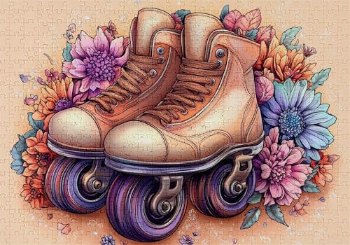 Puzzle 300 Teile Blumen Puzzle Erwachsene Anspruchsvol Impossible Rätsel Rollschuhe 40x28cm DIY Kit Classic Holz Jigsaw für Erwachsene und Kinder ab 14 Jahren, Auch Geschenke für Frauen Männer C-804 Puzzle 300 Teile Blumen Puzzle Erwachsene Anspruchsvol Impossible Rätsel Rollschuhe 40x28cm DIY Kit Classic Holz Jigsaw für Erwachsene und Kinder ab 14 Jahren, Auch Geschenke für Frauen Männer C-804 von Jaalinng