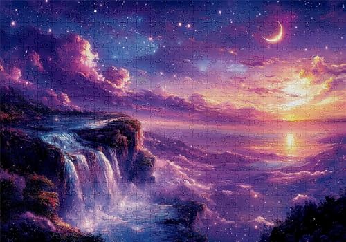 Puzzle 300 Teile Fallen Puzzle Erwachsene Anspruchsvol Impossible Rätsel Landschaft 40x28cm DIY Kit Classic Holz Jigsaw für Erwachsene und Kinder ab 14 Jahren, Auch Geschenke für Frauen Männer C-840 von Jaalinng