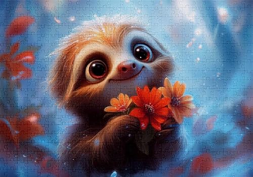 Puzzle 300 Teile Faultier Puzzle Erwachsene Anspruchsvol Impossible Rätsel Blumen 40x28cm Diy Kit Classic Holz jigsaw für Erwachsene und Kinder ab 14 Jahren, Auch Als Geschenke für Frauen Männer C-995 Puzzle 300 Teile Faultier Puzzle Erwachsene Anspruchsvol Impossible Rätsel Blumen 40x28cm Diy Kit Classic Holz jigsaw für Erwachsene und Kinder ab 14 Jahren, Auch Als Geschenke für Frauen Männer C-995 von Jaalinng