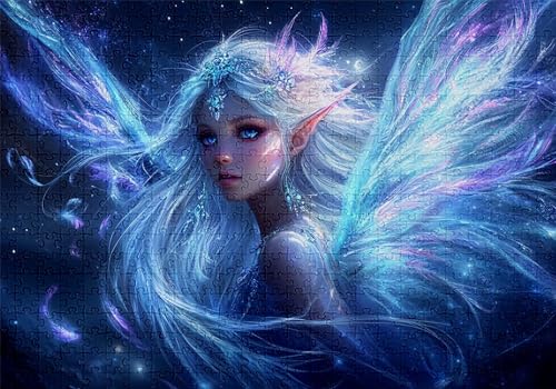 Puzzle 300 Teile Göttin Puzzle Erwachsene Anspruchsvol Impossible Rätsel Elf 40x28cm Diy Kit Classic Holz jigsaw für Erwachsene und Kinder ab 14 Jahren,Auch Verfügbar Geschenke für Frauen Männer C-328 von Jaalinng
